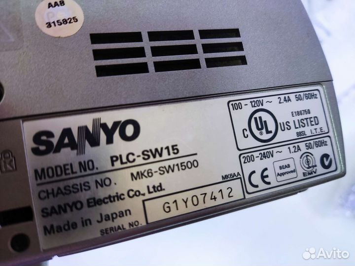 Проектор sanyo PLC-XW15