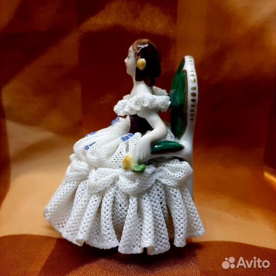 Балерина, Германия,Volkstedt, кружевной фарфор
