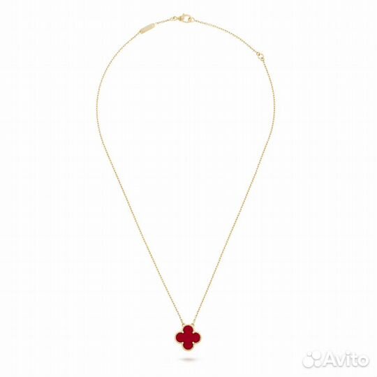 Подвеска Van Cleef Vintage Alhambra Сердолик