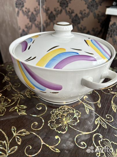 Фарфоровая супница СССР