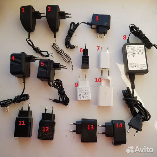 Зарядки/блоки питания 5v, 9v, 12v и тп
