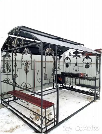 Мангал С печкой под казан