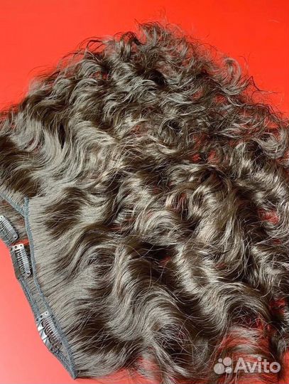 Натуральные волосы на заколках, на заказ