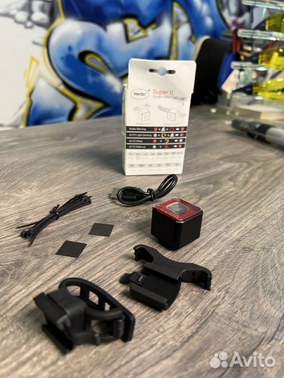 Фонарь задний для велосипеда на USB