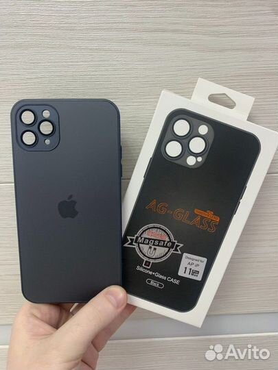 Чехол стеклянный Magsafe iPhone 11 ProMax