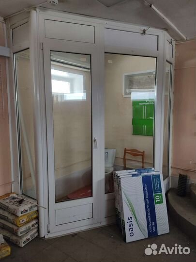 Тамбур с дверью пластиковые бу