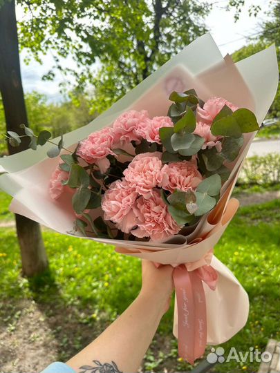 Букет из диантусов