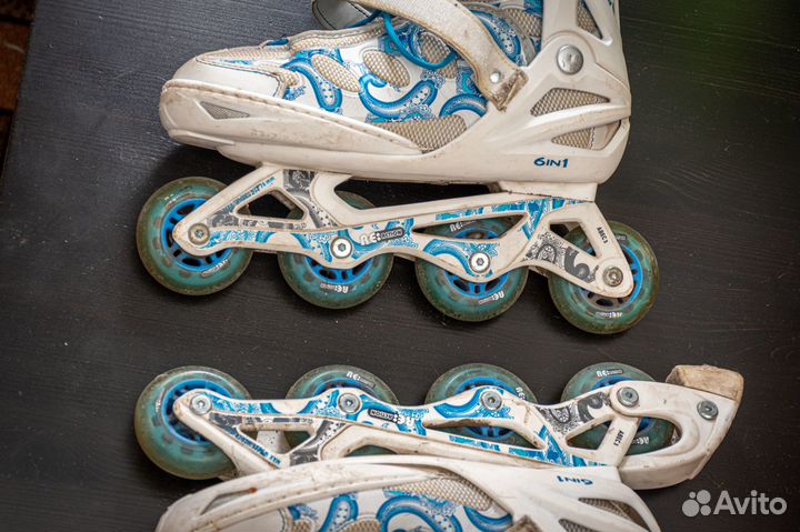 Роликовые коньки. Ролики. Регулируемый р-р 36-41