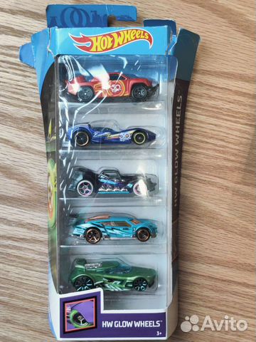 Набор машин Hot Wheels HW Glow Wheels