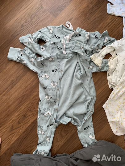 Большой пакет вещей на мальчика 3 мес + слинг