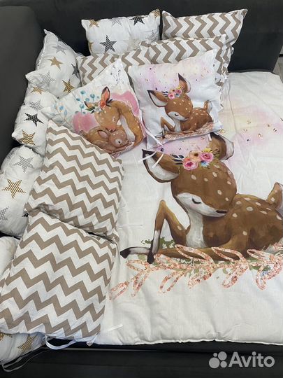 Бортики в детскую кроватку