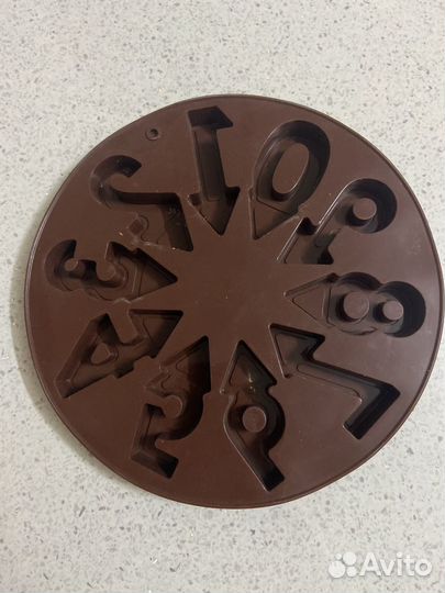 Силиконовая форма цифры