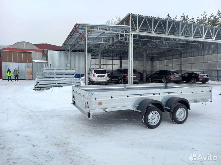 Прицеп Престиж 4,0*2,0 2хосн без тента