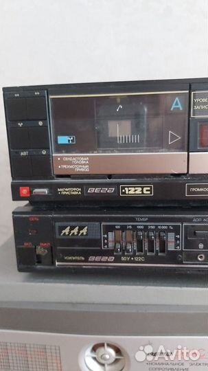 Колонки вега 50 ас-104 и магнитофон