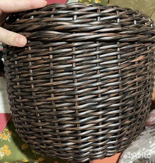 Кашпо из ротанга