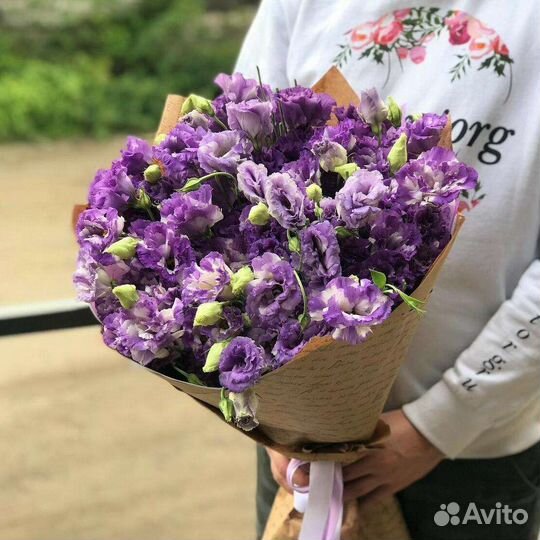 Эустома,букет эустом, доставка цветы липецк