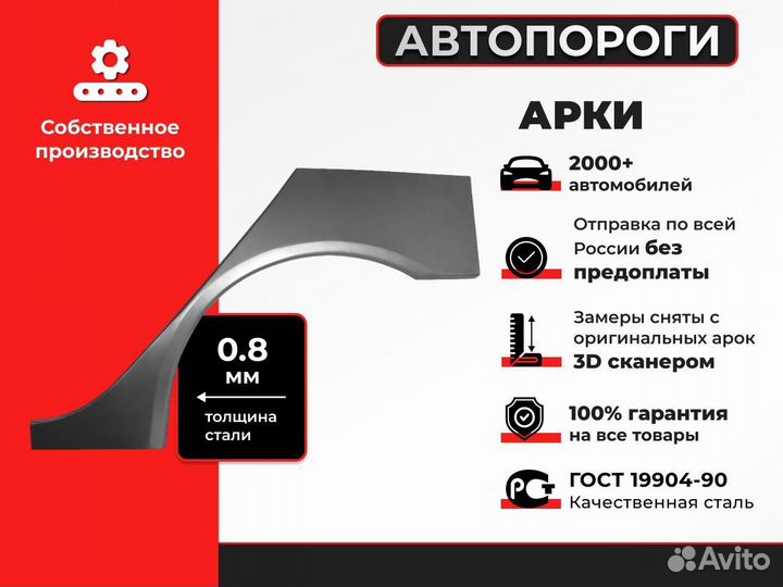 Ремонтная арка Mitsubishi Outlander 2 (XL)