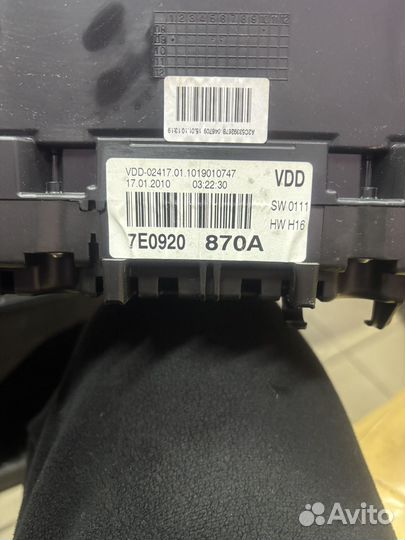 Ключ, мозги, приборка на vw t5 gp 2.0 tdi CCH