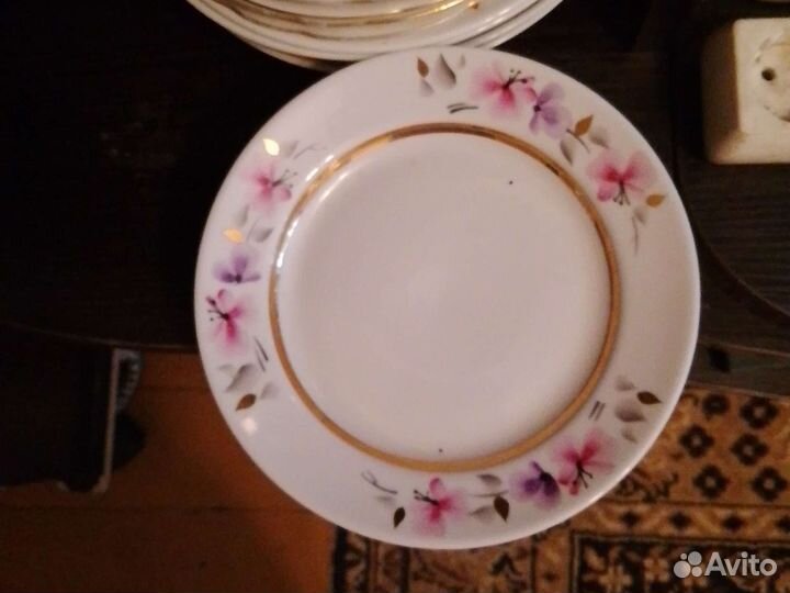 Фарфоровые тарелки ссср,сервиз дулёво