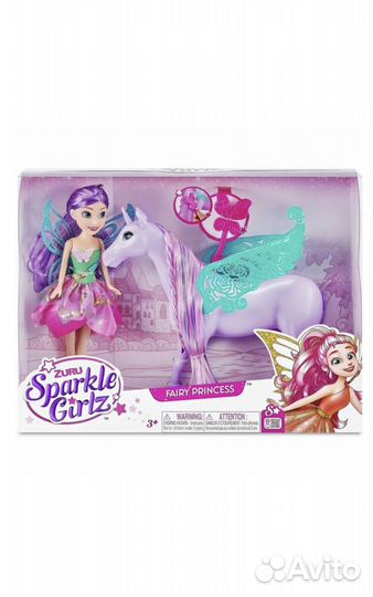 Игровой набор Zuru sparkle girlz Фея с единорогом
