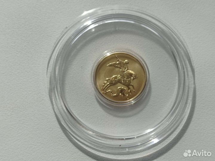 Золото.999 проба. Монета Инвестиционная