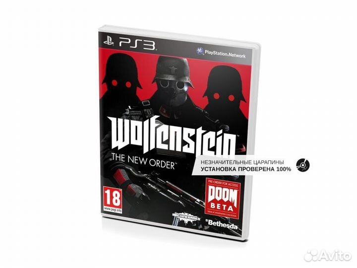 Wolfenstein The New Order, б/у, незнач.царап. PS3