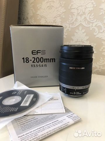 Объектив canon efs 18-200mm
