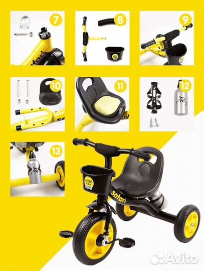 Трехколесный велосипед для малышей