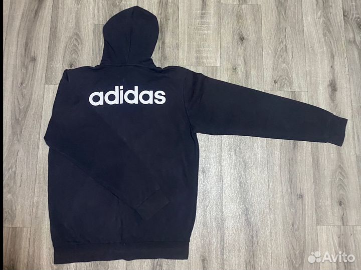 Зип-Худи Adidas essentials linear french terry