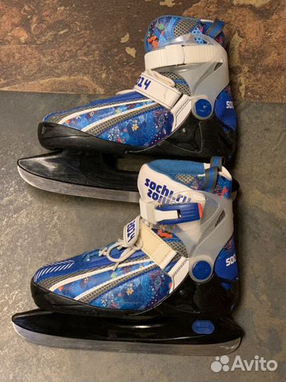 Коньки детские раздвижные 34-38