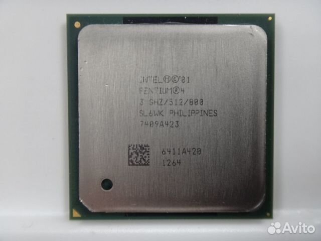 Процессор s478 Intel Pentium 4 (3000MHz)(sl6wk)