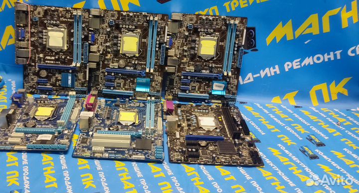 Материнская плата s1155 Asus Gigabyte MSI