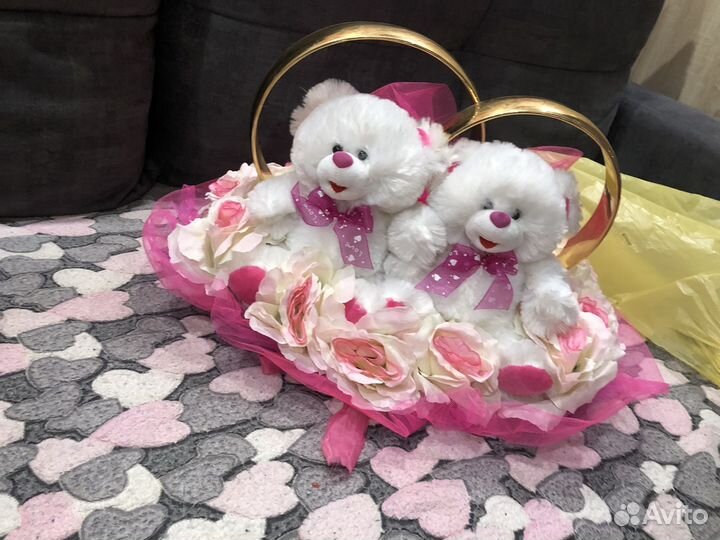 Свадебные украшения на машину