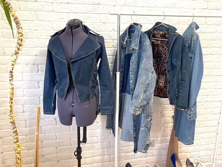 Женская куртка джинсовая пиджак джинсовый плащ