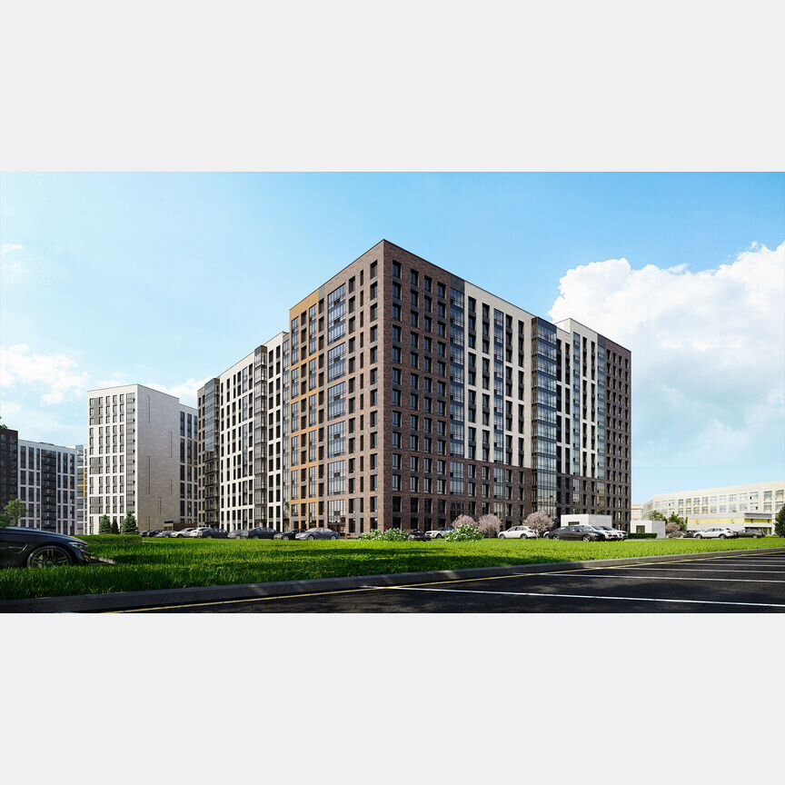 2-к. квартира, 68,7 м², 2/16 эт.