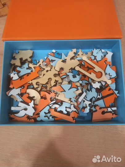 Деревянный пазл фигурный