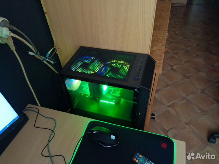 Мощный игровой компьютер с монитором полный набор