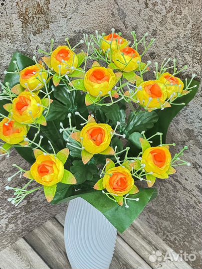 Искусственные цветы упаковка 20 штук