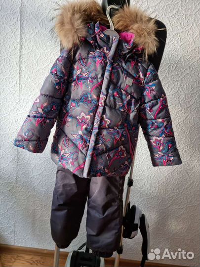 Зимний комбинезон для девочки 98
