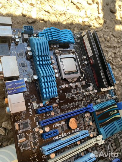 Комплект intel i7-2600, P8Z68-V PRO, ddr3 16gb