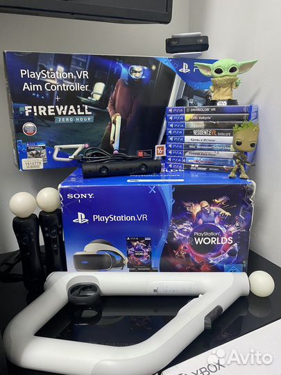 Шлем sony PS4 VR v2 + камера v2 + игра
