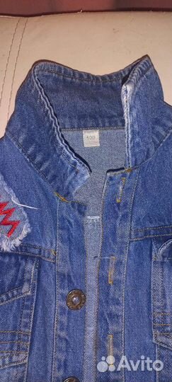 Джинсовый костюм на мальчика 100 -104р