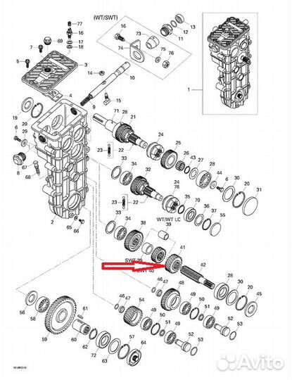 Шестерня BRP Ski-Doo/Lynx 29 зубьев 875156051