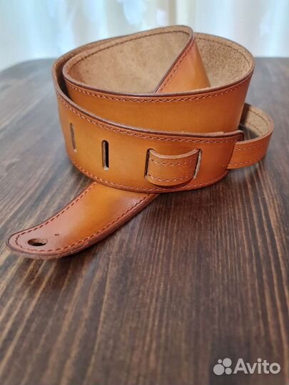 Гитарный ремень кожанный