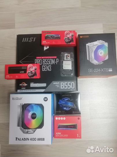 Комплект b550m, 3600, 5600, 5600x