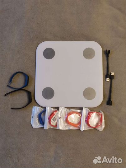 Умные весы xiaomi, 2 фитнес браслета