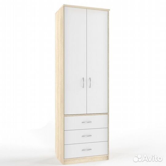 Шкаф 2-ух дверный с ящиками