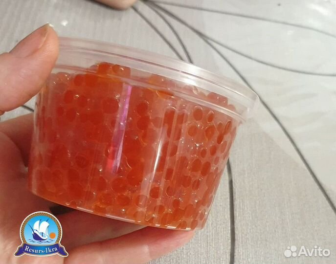 Красная икра горбуши из мороженного сырья