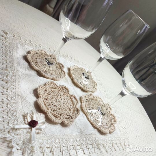 Подставка для бокалов, набор 4 шт