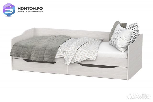 Кровать Флай ясень анкор светлый